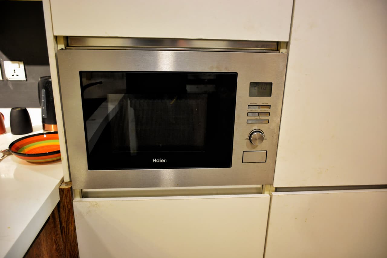 Built-in stainless steel microwave
